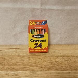 NEW Rare Unused Vintage 2002 RoseArt Crayons 24 Pack